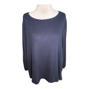 Caslon Women's Long‎ Sleeve Knit Top Crew Neck Comfy Casual Everyday Large NWOT